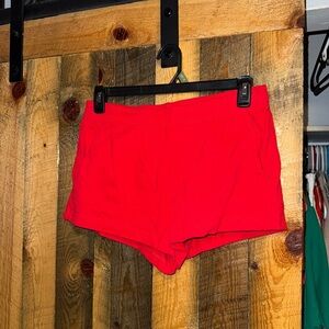 H&M Women's Bright Red Athletic Shorts
